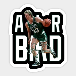 Larry Bird Legend Air Bird Basketball Signature Vintage Retro 80s 90s Bootleg Rap Style Sticker